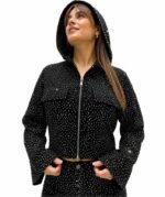 SBL2278NEGRO CAMPERA NEGRA CON BRILLOS - Imagen 2