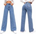 707CBr nev WIDE LEG DENIM NEVADO BRILLOS