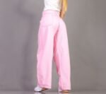 119 BAGGY ROSA PASTEL RECOTES EN CINTURA - Imagen 2