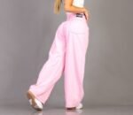 119 BAGGY ROSA PASTEL RECOTES EN CINTURA - Imagen 4
