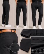 900N CORTE CHINO GABARDINA NEGRA