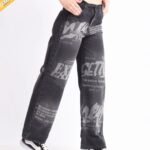 135GR WIDE LEG DENIM NEGRO LASER UBAN