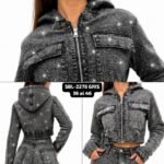 SBL2278GRIS CAMPERA GRIS NEVADA CON BRILLOS