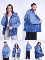 Curva C001 CAMPERA JEAN FRIZADA DEGRADADO BLUE
