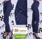 CURVA ART. 1600A SKINNY DENIM CON PERLAS