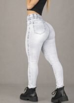 Curva 532 SKINNY GRIS CLARO ELASTICO CON 3 BOTONES - Imagen 3