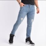 Curva A6: SKINNY DENIM CLARO DESGASTADO - Imagen 3