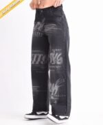 135GR WIDE LEG DENIM NEGRO LASER UBAN - Imagen 2