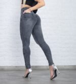 Curva 505ct SKINNY DENIM GRIS 3 BOTONES TACHAS - Imagen 3