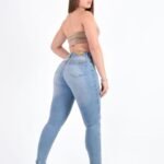 202oxi SKINNY DENIM CELESTE OXIDO