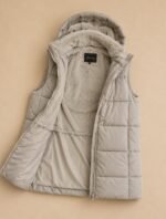 AM-1099 CAMPERA CHALECO LARGA VERDE - Imagen 5