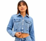 SBL2283 AZUL CAMPERA NEVADA CON BRILLOS