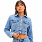 SBL2283 AZUL CAMPERA NEVADA CON BRILLOS