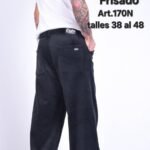 170N BAGGY CORDEROI NEGRO