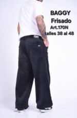 170N BAGGY CORDEROI NEGRO