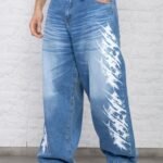 CURVA B239: BAGGY GLOBO CELESTE TRIVAL ESTAMPADO