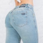 208CT SKINNY DENIM CELESTE OXIDO 1 BOTON - Imagen 4