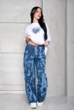 137 WIDE LEG DENIM OCEANO BLUE