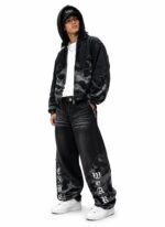 C013 CAMPERA FRIZADA GOTHIC BLACK - Imagen 4