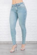 208CT SKINNY DENIM CELESTE OXIDO 1 BOTON - Imagen 2