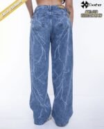 133R WIDE LEG AZUL NEVADO RAMAS LASER - Imagen 2