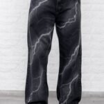 B201G WIDE LEG STORM BLACK LASER