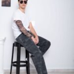 B204L WIDE LEG LETRAS BLACK