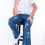 B210A WIDE LEG CRUZ BLUE
