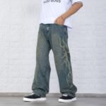 B216 WIDE LEG TRIVAL INSTINCT LASER