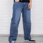 B219A: WIDE LEG CORE BLUE
