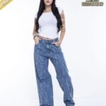 133R WIDE LEG AZUL NEVADO RAMAS LASER
