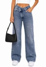 SBL 2306 WIDE LEG DENIM AZUL NEVADO BRILLO - Imagen 4
