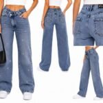 SBL 2306 WIDE LEG DENIM AZUL NEVADO BRILLO